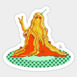 Spaghetti Man Sticker